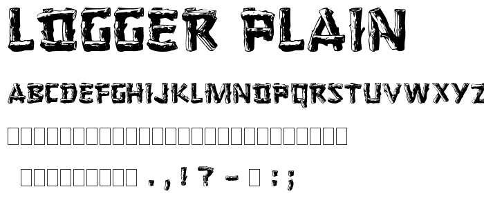 Logger (Plain):001.001 font